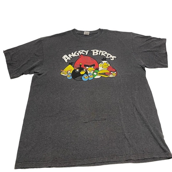 Angry Birds by fifth sun T-shirt Gray size Medium - Picture 1 of 6